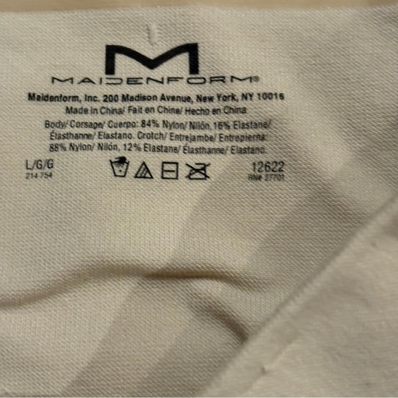 Women’s High Waist Shapewear Shorts Beige Nude Slimming Compression Size L - Picture 4 of 4